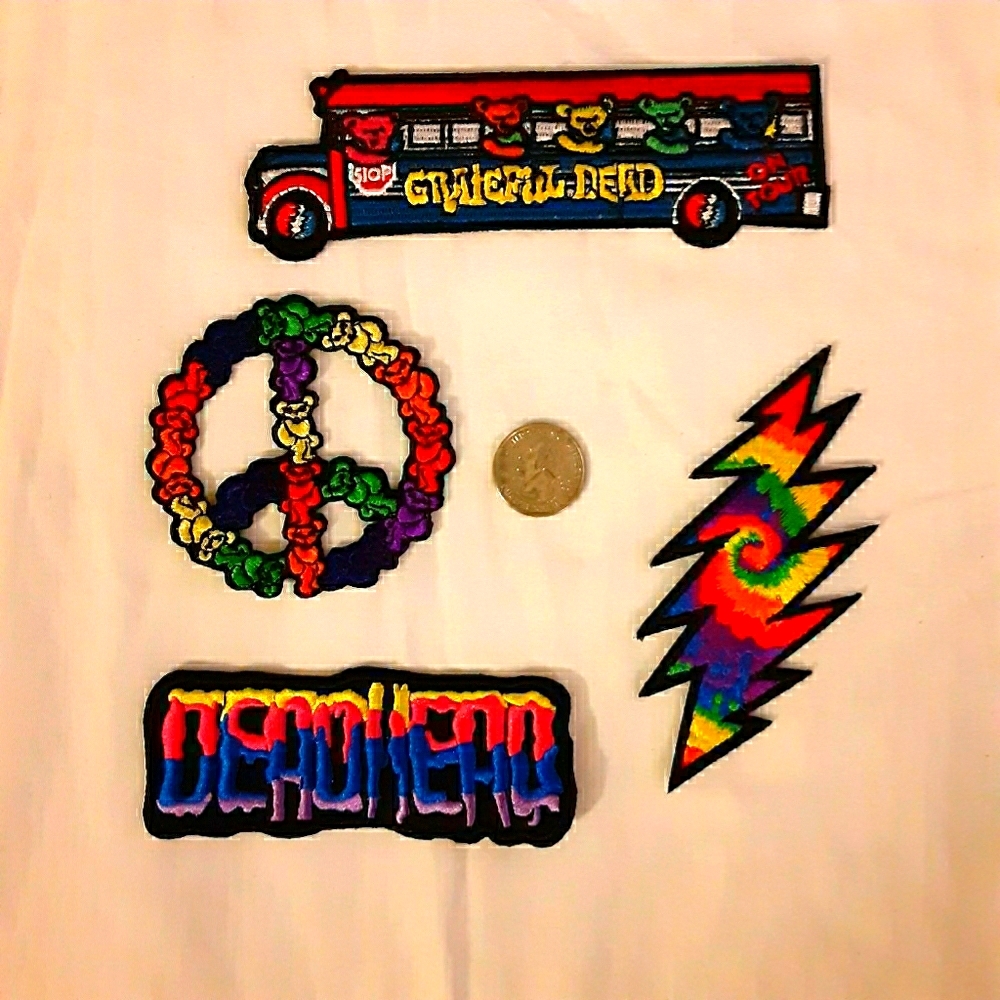 Grateful Dead Patch Lot, Deadhead Patch, Tour Bus - image 1